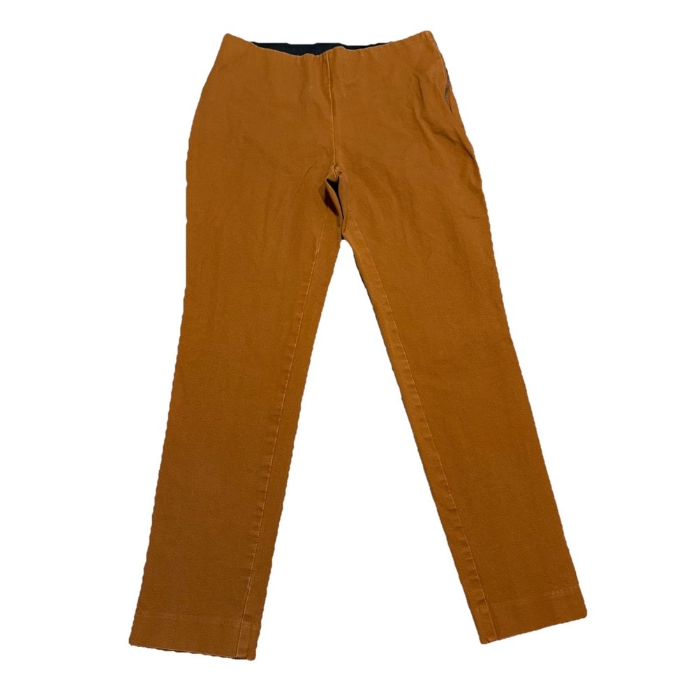 A New Day Women's Pants Size 2 Brown Stretch Slim Straight Ankle